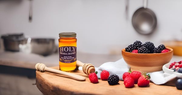 HolyHerba Honey 100% Pure, Raw Unfiltered All Natural Santa Yerba and Sage Honey 16 Oz. - Image 3