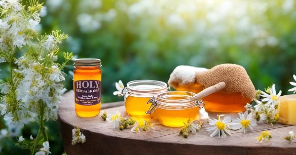 HolyHerba Honey 100% Pure, Raw Unfiltered All Natural Santa Yerba and Sage Honey 16 Oz. - Image 8