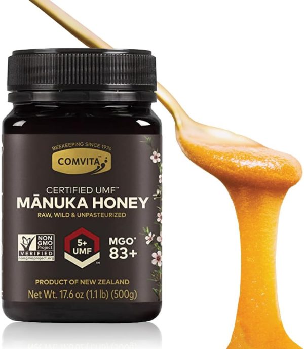 Comvita Manuka Honey (UMF 5+, MGO 83+) | New Zealand’s #1 Manuka Brand | Raw, Wild, Non-GMO | Superfood for Daily Vitality | 17.6 oz