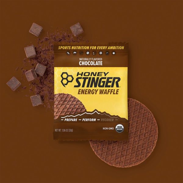 Honey Stinger Organic Waffles - Variety Pack – 12 Count – 4 of Each Flavor – Energy Source for Any Activity – Honey, Vanilla & Chocolate – Plus Sticker and Custom Polybag - Image 3