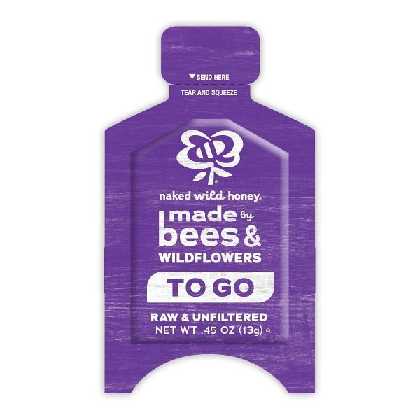 Naked Wild Honey, Raw Unfiltered Honey, 0.45 Ounce On-The-Go Packets (20 pack) - Pack of 2 - Image 2