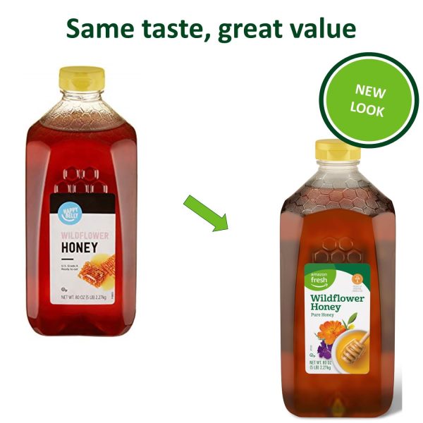 Amazon Fresh, Wildflower Honey, 80 Oz (Previously Happy Belly, Packaging May Vary) - Image 3
