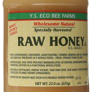YS Eco Bee Farms Raw Honey - 22 oz (Pack of 6)