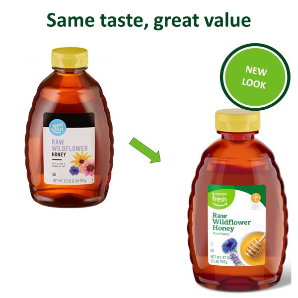 Amazon Fresh, Raw Wildflower Honey, 2 Pound (Pack of 1) (Previously Happy Belly, Packaging May Vary) - Image 4