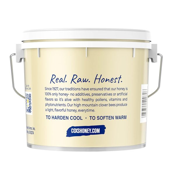 Cox's Honey - Bulk Creamed Whipped Honey Raw Unfiltered, 80 oz | 100% Pure Clover Delicious Honey - Product of the USA - Image 3