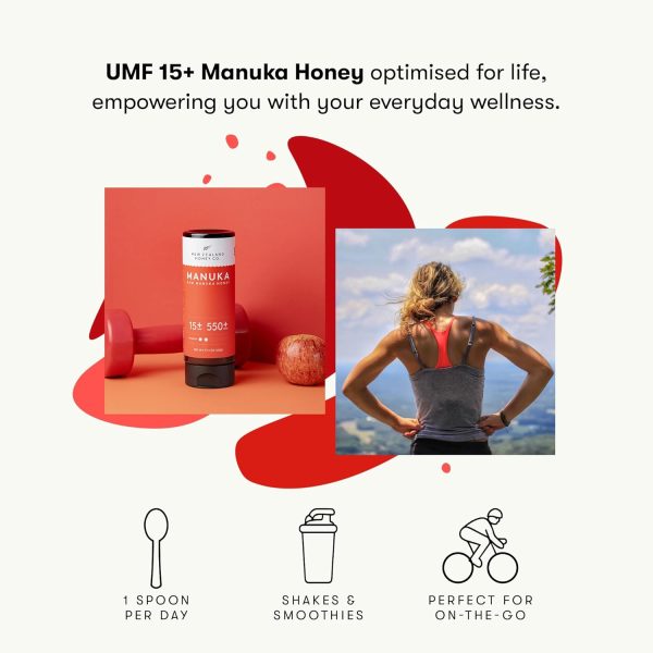 New Zealand Honey Co. Manuka Honey UMF 15+ Squeezy | 500g | 17.6oz - Image 7