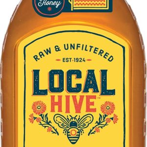 Local Hive Mid Atlantic Raw Unfiltered Honey 16oz. 100% US honey sourced from American bees and beekeepers.