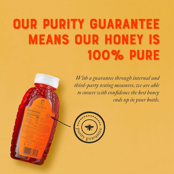 Nate's Louisiana 100% Pure, Raw & Unfiltered Honey - 16 oz. Squeeze Bottle - All-natural Sweetener - Image 8