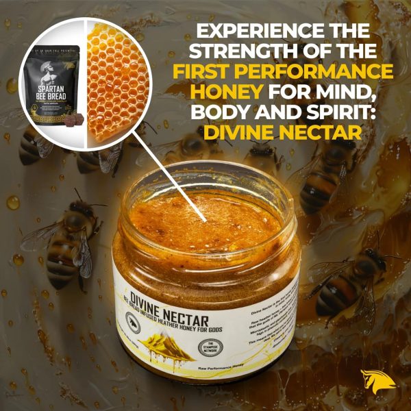 Divine Nectar Spartan Bee Bread Infused Heather Honey | Supercharged Performance, Recovery, and Vitality | 100% Raw and Pure - Image 8