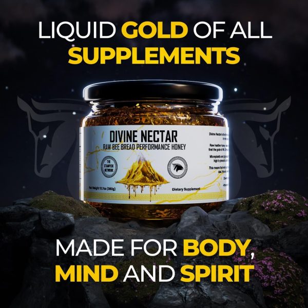 Divine Nectar Spartan Bee Bread Infused Heather Honey | Supercharged Performance, Recovery, and Vitality | 100% Raw and Pure - Image 2