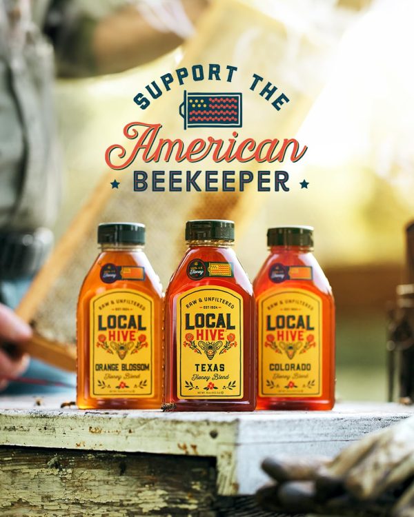 Local Hive Midwest Raw Unfiltered Honey 16oz. 100% US honey sourced from American bees and beekeepers. - Image 7