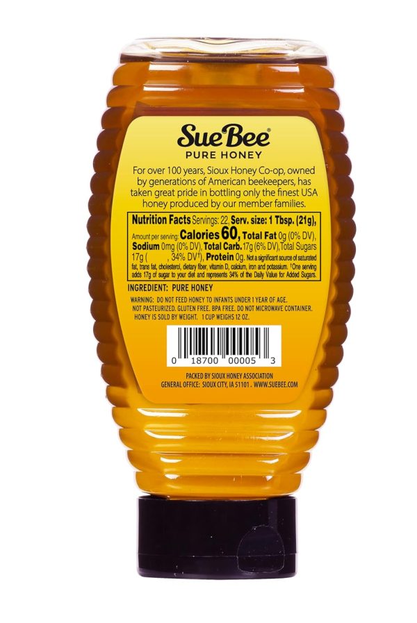Sue Bee Pure Premium Honey From USA Beekeepers, 16 Ounce (1 LB) - Image 2