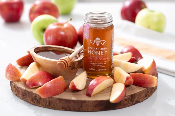 Bee Harmony Honey 5 Pack Variety Pack, 60 Ounce (Clover, Wildflower, Orange Blossom, Berry and Blueberry) - Image 6