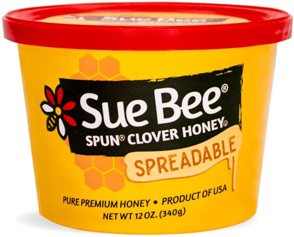 Sue Bee Spun Clover Honey 12 Oz (Pack of 2)