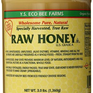 YS Eco Bee Farms RAW HONEY - Raw, Unfiltered, Unpasteurized - Kosher 3lbs