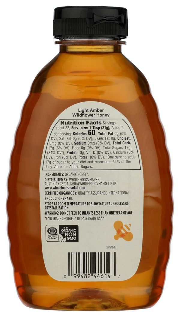365 by Whole Foods Market, Organic Mountain Forest Light Amber Honey, 24 OZ - Image 2
