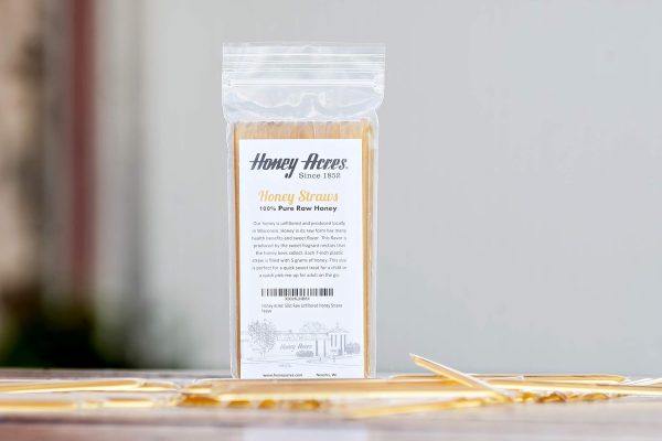 Honey Acres' Raw Unfiltered Honey Straws - USA Honey Sticks (Clover, 50 Count) - Image 3