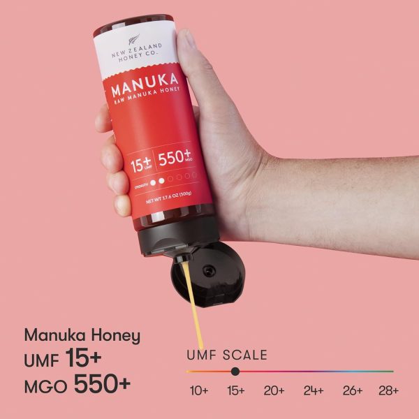 New Zealand Honey Co. Manuka Honey UMF 15+ Squeezy | 500g | 17.6oz - Image 5