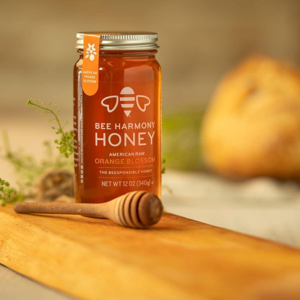 Bee Harmony American Raw Orange Blossom Honey, 12 Ounce - Image 5