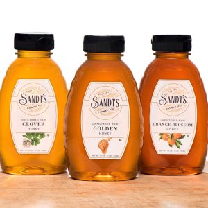 Sandt's Unfiltered Raw Honey Varietal Bundle - Golden, Clover & Orange Blossom (3 LBS)