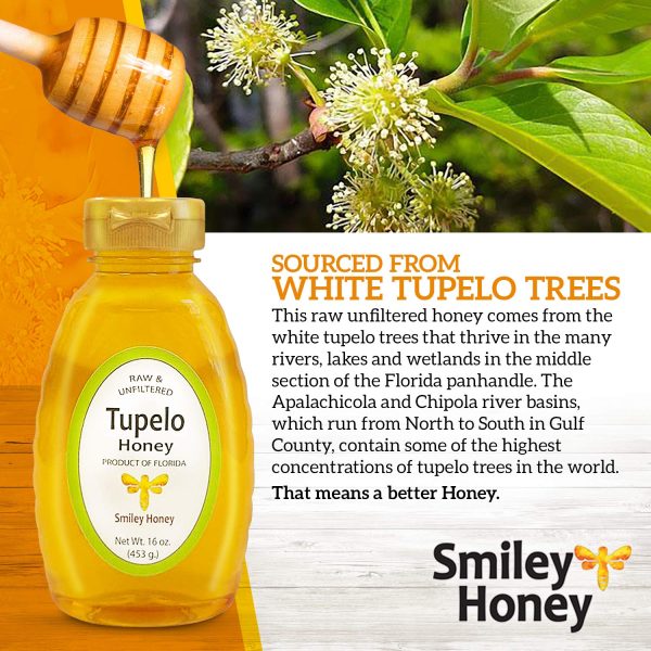 Smiley Honey - 100% Tupelo Honey Raw and Unfiltered (16 oz) - Image 5