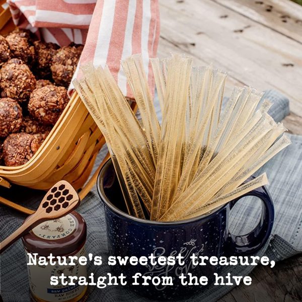 Savannah Bee Company Honey Straws - Pure and All Natural Honey Straw Sticks Made in the USA - Healthy Snacks for Kids and Adults - Gluten Free and Kosher Certified - Pure Acacia Honey - Pack of 12 - Image 7