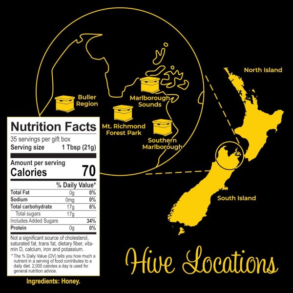 Mountain Valley Raw Honey Gift Set, Box of 6 with Premium New Zealand Manuka Honey MGO 83+, Pure Natural Honey Collection, 6 x 4.4oz Pots, Perfect Gourmet Food Gift for Families - Image 9