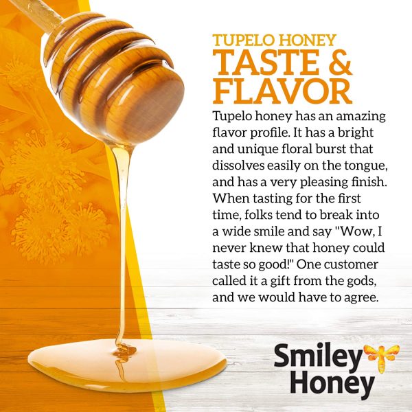 Smiley Honey - 100% Tupelo Honey Raw and Unfiltered (16 oz) - Image 4