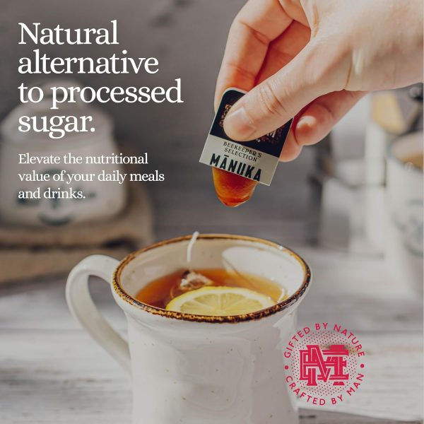 Manuka Emporium Raw New Zealand Manuka Honey Packets MGO263+ (UMF 10+ Equiv.) 24 x 0.18oz Individual Snaps | Ideal for Travel, Sports, Superfood Snacks and On-the-Go Daily Wellness - Image 2