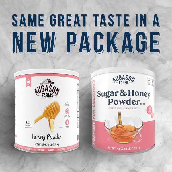 Augason Farms Sugar & Honey Powder Blend Can, Emergency Food Supply, Everyday Meals, 227 Servings - Image 6