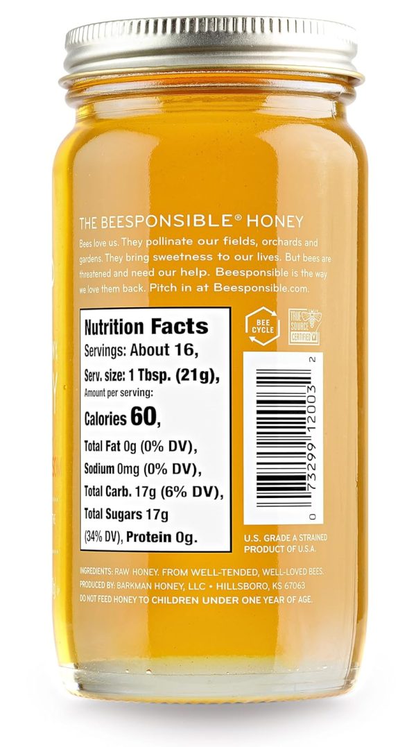 Bee Harmony American Raw Orange Blossom Honey, 12 Ounce - Image 3