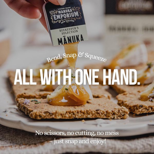 Manuka Emporium Raw New Zealand Manuka Honey Packets MGO263+ (UMF 10+ Equiv.) 24 x 0.18oz Individual Snaps | Ideal for Travel, Sports, Superfood Snacks and On-the-Go Daily Wellness - Image 8