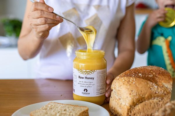 Mellona 100% Raw Honey, Natural Creamy Golden Honey, Unprocessed, Unheated & Unfiltered, (1KG) - Image 8