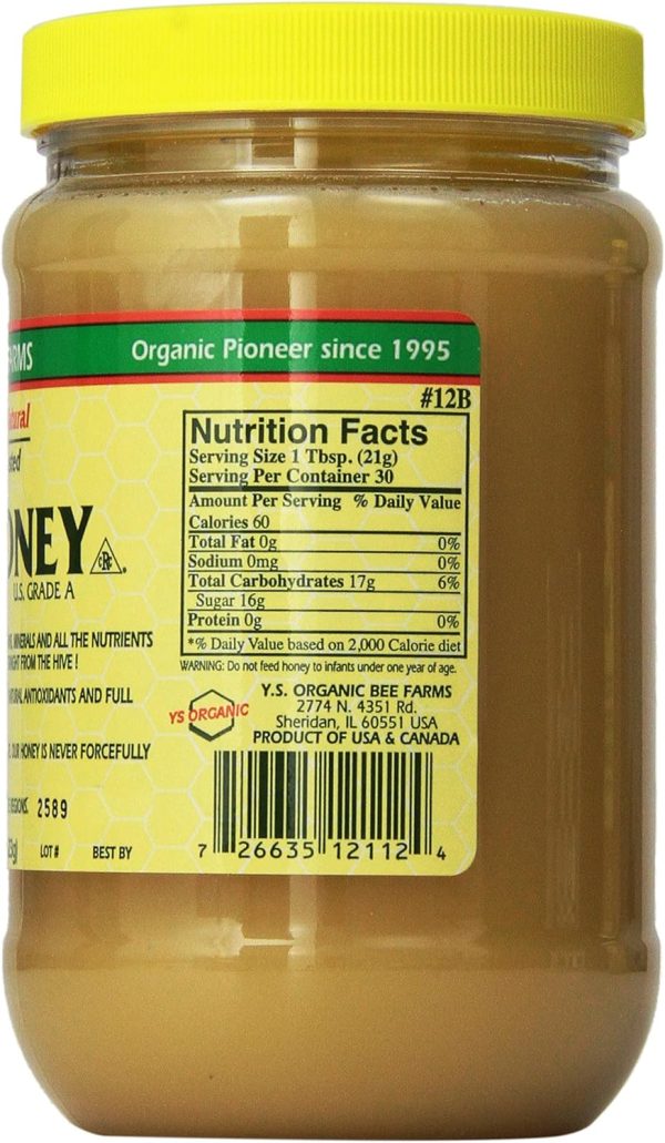 Y.S. Eco Bee Farms Raw Honey - 22 oz, Pack of 2 - Image 2
