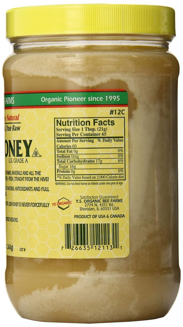 YS Eco Bee Farms RAW HONEY - Raw, Unfiltered, Unpasteurized - Kosher 3lbs - Image 3