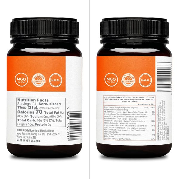 New Zealand Honey Co. Raw Manuka Honey UMF 10+ | MGO 263+, UMF Certified / 17.6oz - Image 3