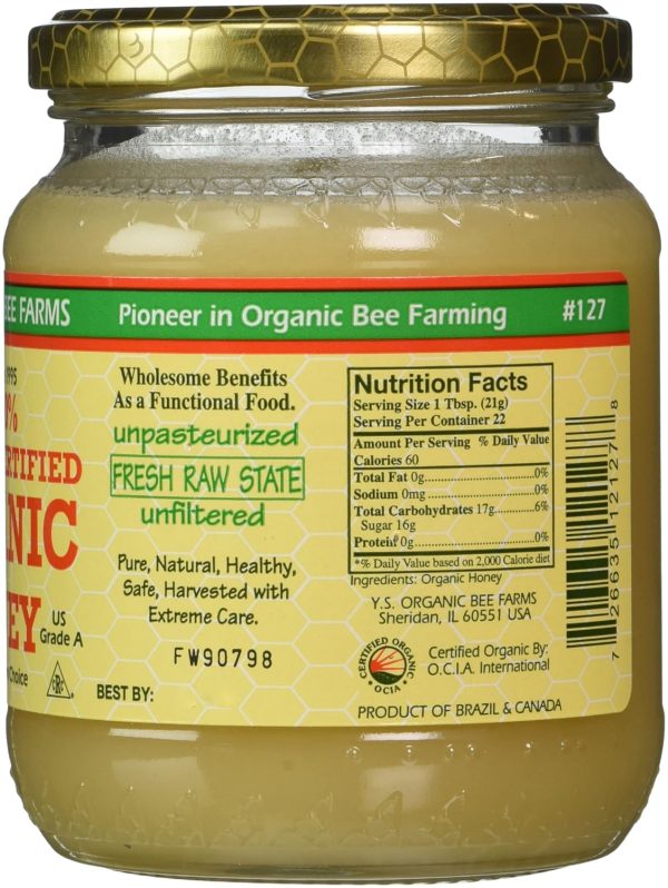 YS Organic Bee Farms - Organic Honey, 16 oz gel - Image 2