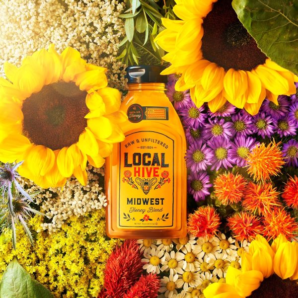 Local Hive Midwest Raw Unfiltered Honey 16oz. 100% US honey sourced from American bees and beekeepers. - Image 9